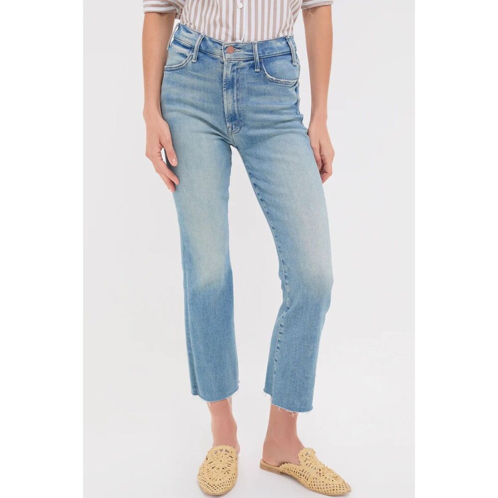 MOTHER denim The Hustler Ankle Fray in Au Revoir Size 29